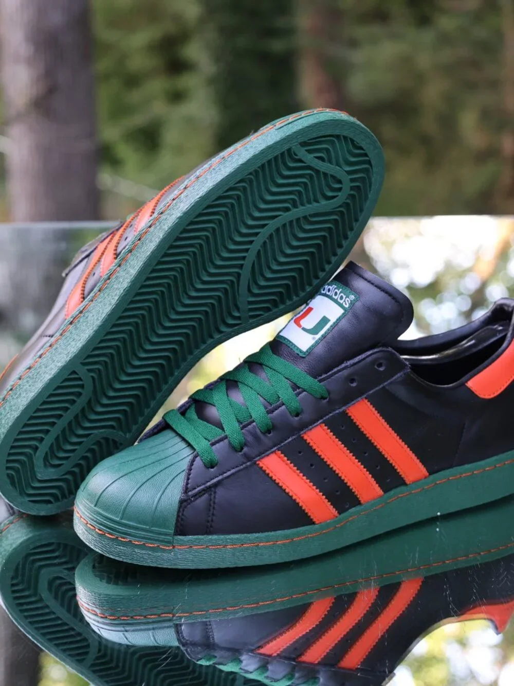 Adidas miadidas Superstar Miami Hurricanes 2015 B91258 Men's 10.5
